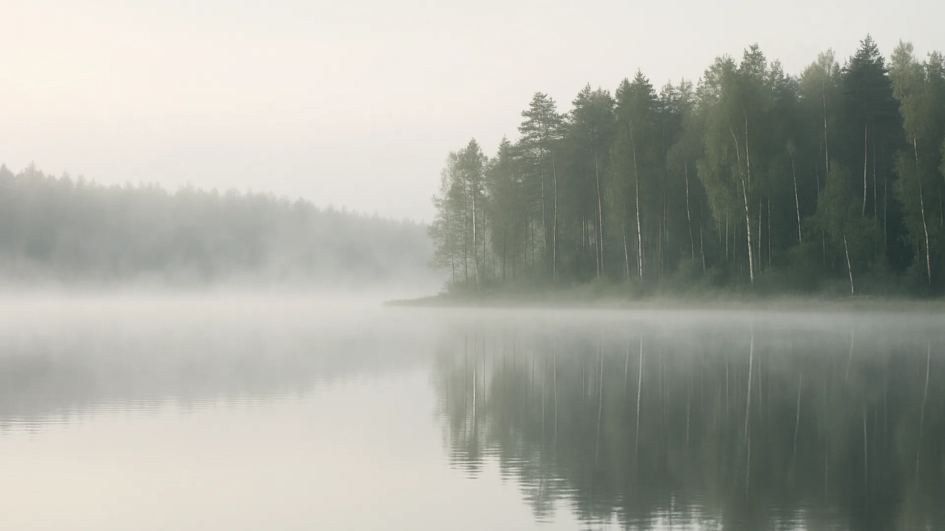 Udune järv metsase kaldaga Lõuna-Eestis